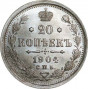 20 копеек 1904 года
